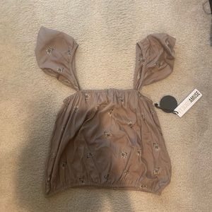 Amuse society woven top